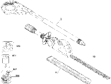 Exploded Diagram A Diagram and Parts List for LPHT120 Type 2 Black and Decker Hedge Trimmer